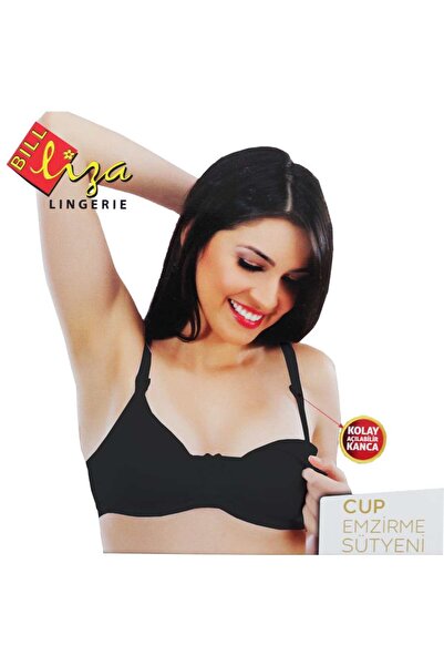 bebegen Чорний бюстгальтер для годування Liza Cup з силікону