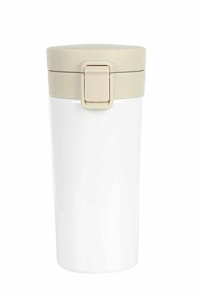 FLYON Single Hand Bass Inner Stainless Steel Thermos 380 Ml Travel Mug Leak Proof Double Layer Snape with Filter