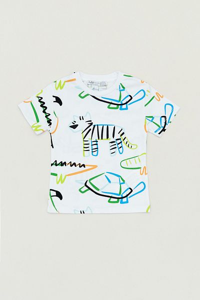 Fulla Moda Boy - Crew Neck and Printed T-Shirt