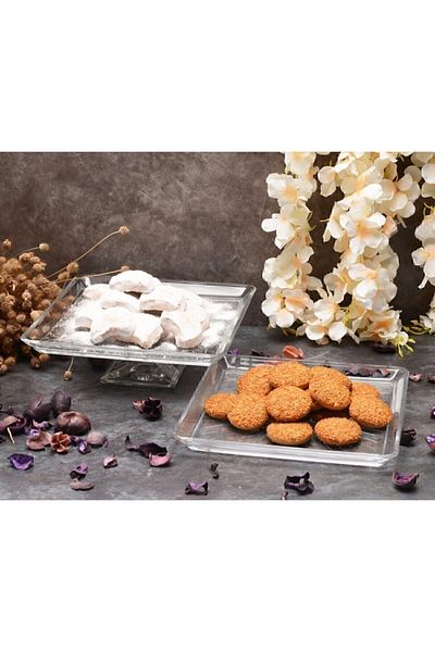 Paşabahçe Madlen Serving Plates With And Without Foot