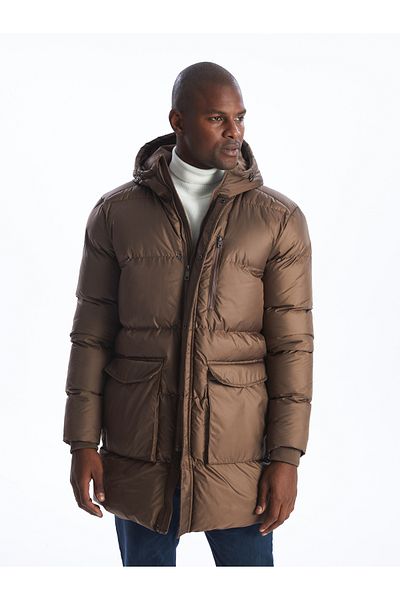 LC Waikiki Standard Fit kapucnis férfi kabát