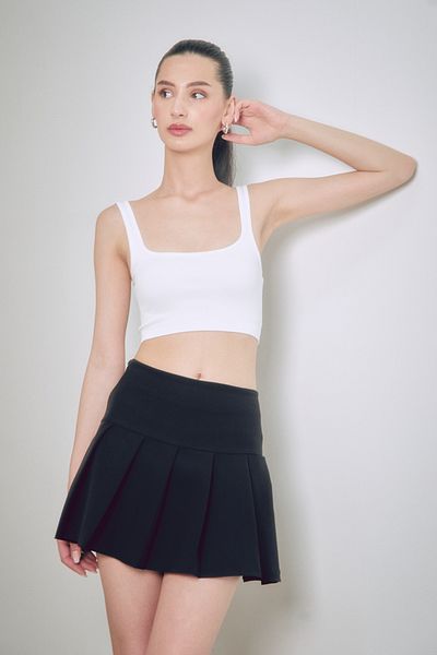 Fulla Moda Ribbed Crop Bustier - Κομψή σχεδίαση