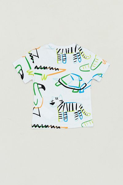 Fulla Moda Boy - Crew Neck and Printed T-Shirt