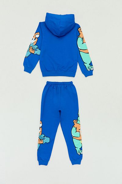Fulla Moda Boys' Dinosaur Printed Tracksuit Set