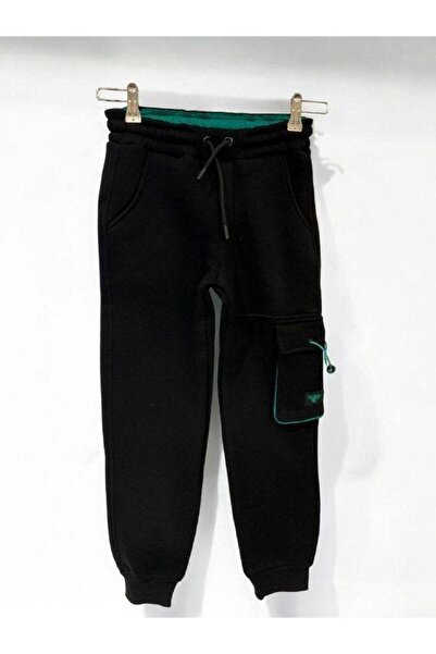 Zekids Pantaloni de sport cargo pentru copii, cu 3 fire, colorate, cu buzunare