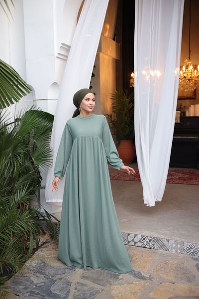 Zaure Women's Hijab Robe Winter Dress