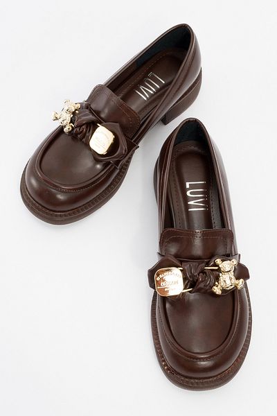 LuviShoes Arden Brown Skin Women's Loafer