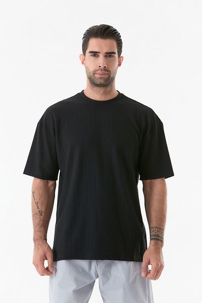 Fulla Moda Basic Ribbed T-Shirt Design