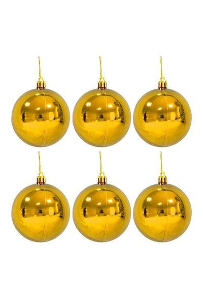 Leva House Christmas Tree Ornament 6Mp # 039 Ball - Yellow
