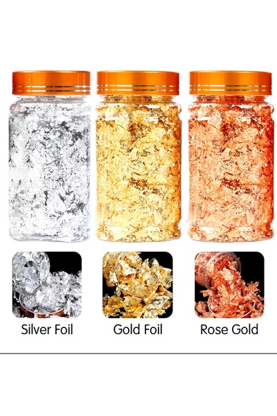 Venalisa Protez Tırnak Süsleme Folyosu Varak Folyo 3 Renk Set