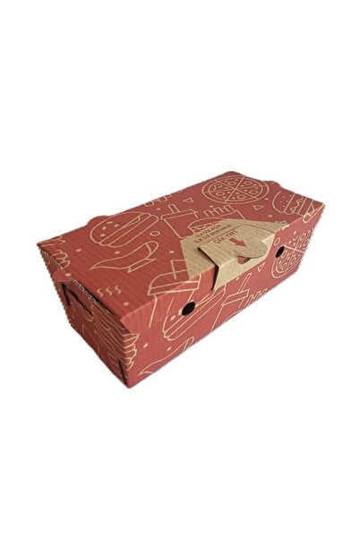 kilitlipaket Patates Cips Kutusu Kilitli 100 Adet 9x17x6,5cm