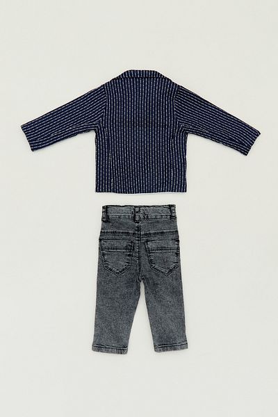 Fulla Moda 3-Piece Suit Set with Pocket Detail for Boys