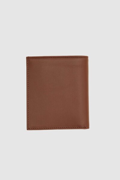 D'S Damat Genuine Leather Tan Wallet - Plain Boxed