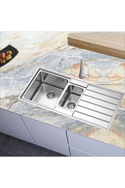 Bigaimaj Blat de bucătărie cu model de marmură colorată - acoperire cu folie adezivă 70cmx100cm