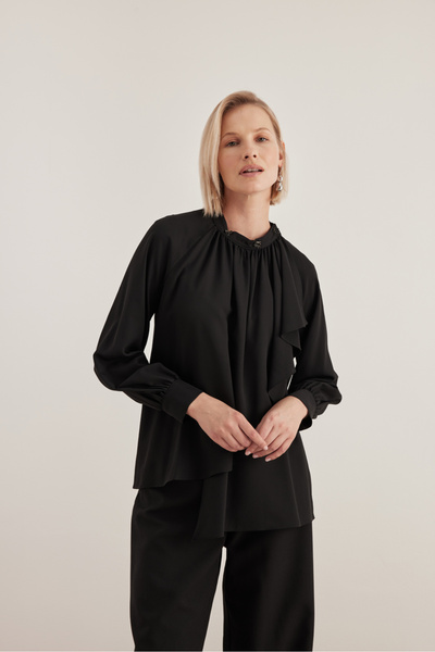 Aker 2243111 Yakası Taşlı Bluz