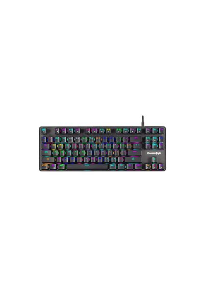 Cosmic Byte CB-GK-18 Firefly Per-Key RGB TKL Mechanical Keyboard , Macros, Software (Black)