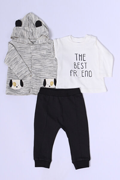 HÇM Baby Boy 3-Piece Set with Dog Print D44