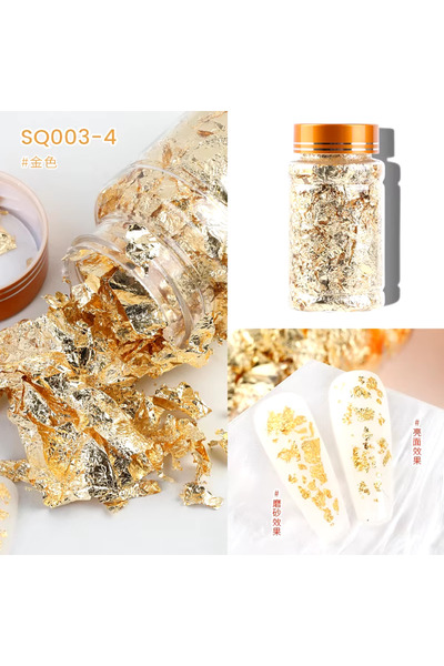 Venalisa Protez Tırnak Süsleme Folyosu Varak Folyo Gold Renk