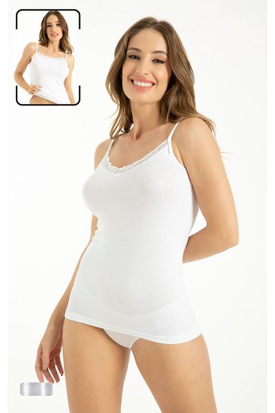 Love Dream Bamboo Rope Strap Lace Reversible Undershirt