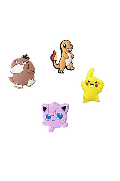 odaburada Terlik Süsü-terlik Tokası Pokemon 4'lü Set
