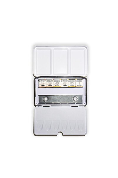 Schmincke Horadam Aquarell Yaldız Suluboya Seti 6 X Yarım Tablet