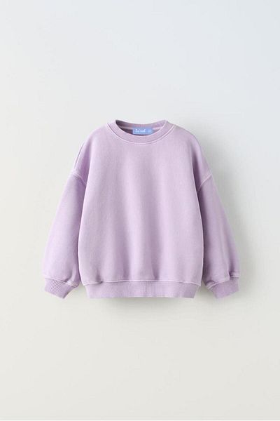Magu Purple Cherry Patterned Girl's Sweatshirt and Tights - 3 Thread Cotton Hoodie Set