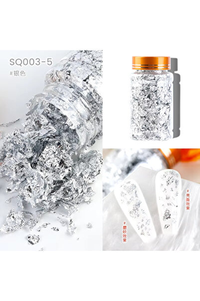 Venalisa Protez Tırnak Süsleme Folyosu Varak Folyo Gri Renk