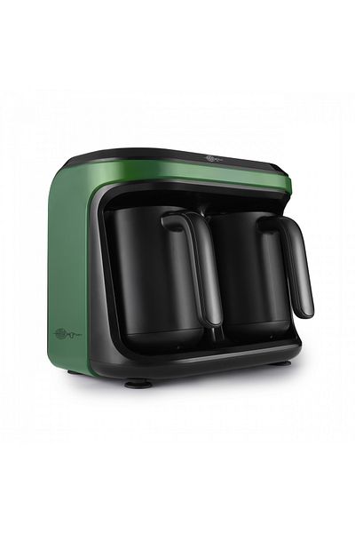 Karaca Emerald Green Hatir Hüp Duet Aroma Turkish Coffee Machine