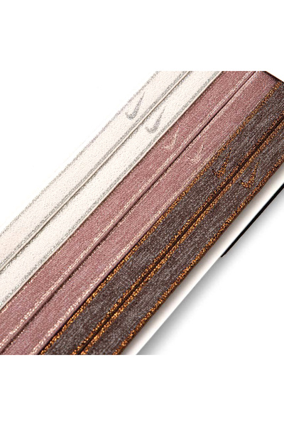 Nike Αθλητικές κορδέλες κεφαλής NIKE SWOOSH 6 PK Unisex Μεταλλικές Λευκές