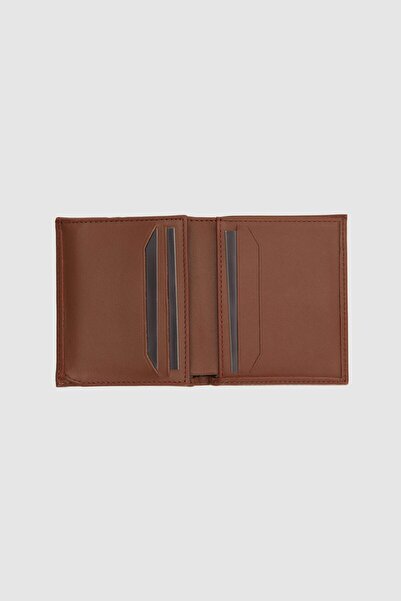 D'S Damat Genuine Leather Tan Wallet - Plain Boxed