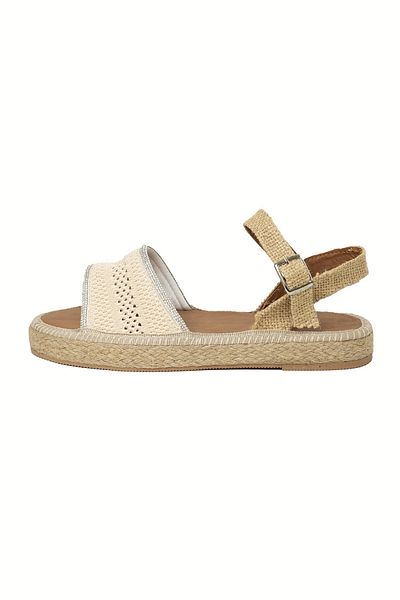 Fulla Moda Open Front Stone Detailed Sandals
