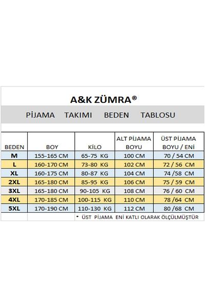 A&K ZÜMRA Σετ ανδρικής πιτζάμας Cotton Cotton Economical Summer
