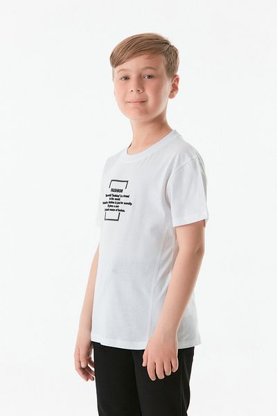 Fulla Moda Băiat - Gâtul Crew și Tricou Imprimat