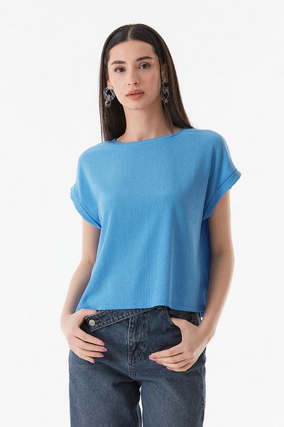 Fulla Moda Tricou casual înfășurat de bază din material textil