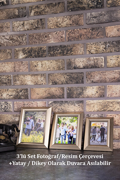 Araste 3'lü Set Bronz 10cmx15cm 13cmx18cm 15cmx21cm Resim, Fotoğraf, Belge, P...