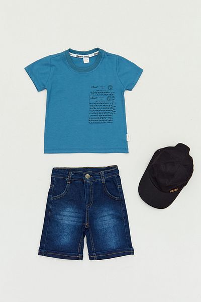 Fulla Moda Boy's Set - Printed Hat and Accessories