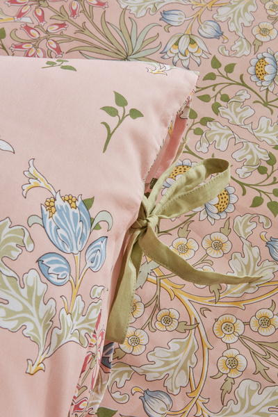 Karaca Home Flovy %100 Pamuk Çift Kişilik Nevresim Takımı Pudra