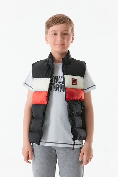 Fulla Moda Unisex Children's Vest - With Embroidery and Zipper