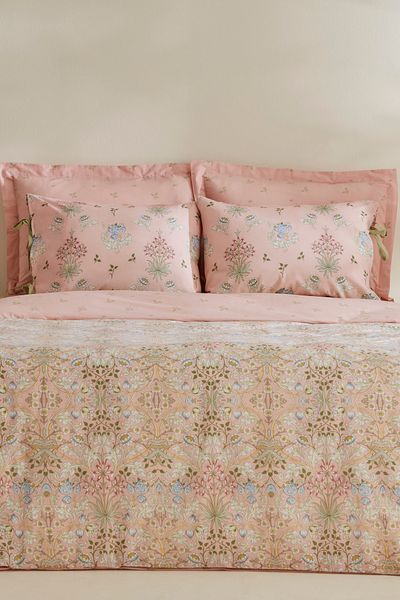 Karaca Home Set cuvertură dublu Flovy - 100% bumbac, pudră