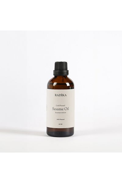 Radika Aromatherapy Sesamöl, Kaltgepresst, 100% Rein, BIO, natürlich, 100 ml