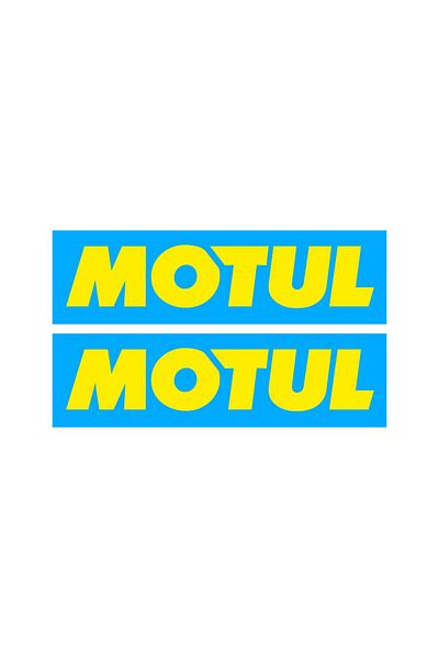 Motul قطعتان من الملصقات مقاس 15 × 4 سم