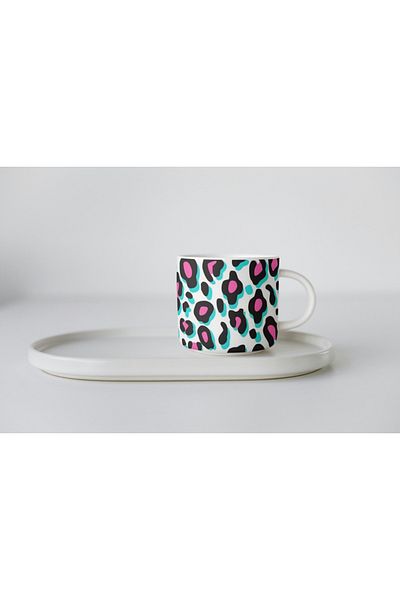 EYBaskı Tasarım Porcelain Leopard Print Nescafe Cup