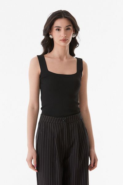 Fulla Moda Πλεκτή μπλούζα με τετράγωνο λαιμό