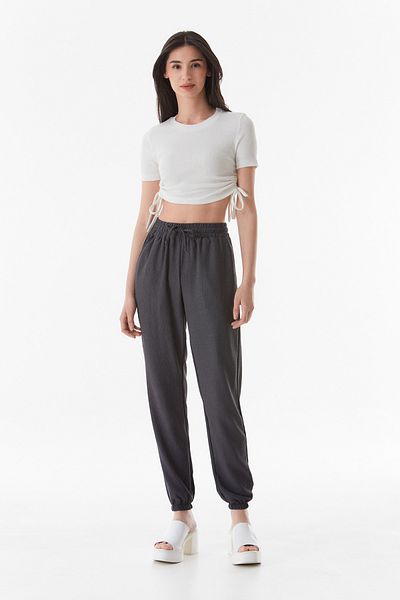 Fulla Moda Elastic Waist Jogger Pants