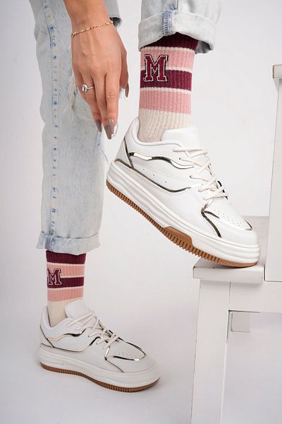 infinite8 Pantofi de damă - Pantofi sport casual, cu dungi