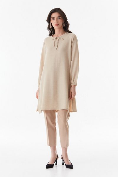 Fulla Moda سترة Fullamodest ذات ياقة مربوطة