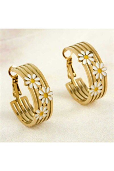G Sport POLO Daisy Figured Stainless Steel Earrings