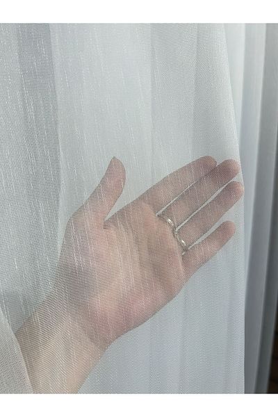 artdoppio Elegant Tulle Curtain - Plain Leaded and Iron-Free Tight Pleat Suitable for Living Room and Guest Rooms