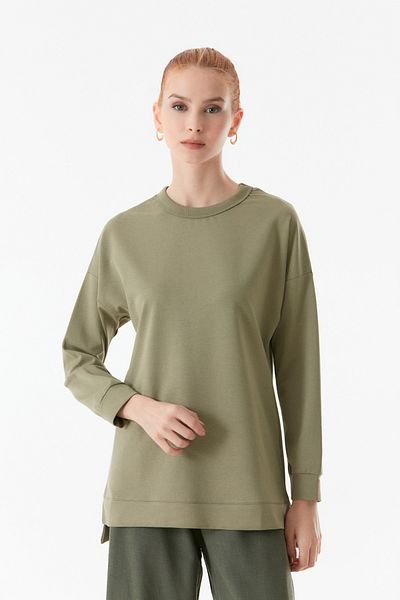 Fulla Moda Φούτερ Basic Crew Neck