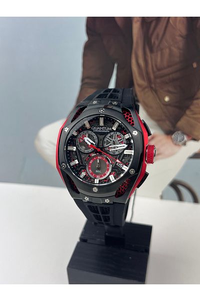Quantum Men's Wristwatch 46mm Giant Case 5 Atm Waterproof